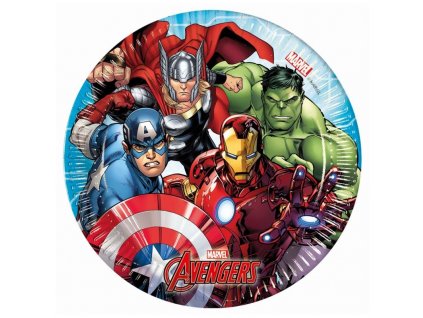 Papírové EKO party talířky Avengers