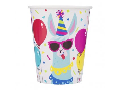 Papírové party kelímky Lama Funky