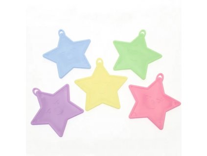 Těžítko na balónky Pastel Star mix