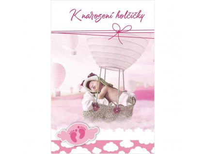 Blahopřání k narození holčičky Balón
