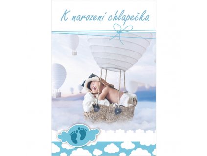 Blahopřání k narození chlapečka Balón