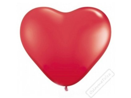 Balónek latexový srdce červené 25cm