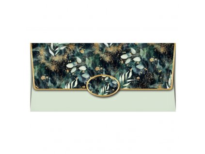 Obálka na peníze Botanical Eucalypt Dark