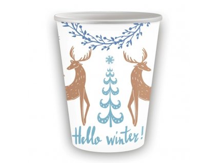 Papírové vánoční kelímky Hello Deer