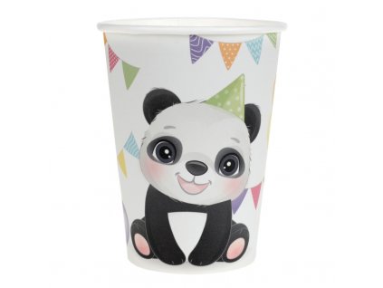 Papírové party kelímky Panda