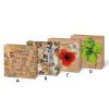 Dárková taška malá Quadro Kraft mix