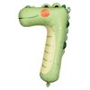 Nafukovací balón číslo 7 Krokodýl 85cm