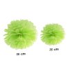 Papírová Pom pom koule zelená 35cm