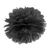 Papírová Pom pom koule černá 35cm