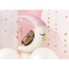 Nafukovací balón fóliový Baby Moon růžový 80cm