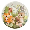 Papírové party talířky Lesní zvířátka