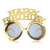 Party brýle Happy Birthday zlaté