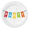 Papírové EKO party talířky Color Party, 6ks