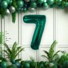 Nafukovací balón číslo 7 Forest Green 85cm