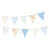 Papírová vlaječková girlanda Baby party modrá