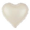 Fóliový balón srdce krémové matné 45cm