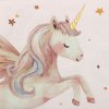 Papírové party ubrousky Jednorožec Magic, 12ks