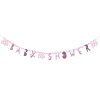 Banner Baby Shower Slon růžový