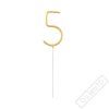 Prskavka na dort číslo 5 zlatá
