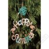 Závěsná dekorace s plameňáky Happy Summer