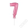 Nafukovací balónek na dort číslo 7 růžový