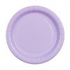 Papírové barevné talířky lila, 6ks