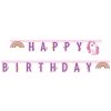 Narozeninový banner Happy Birthday Jednorožec
