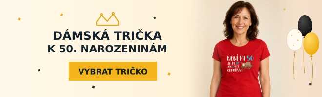 Dámská narozeninová trička k padesátinám