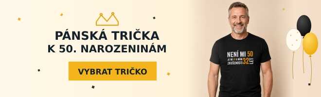 Pánská narozeninová trička k padesátinám