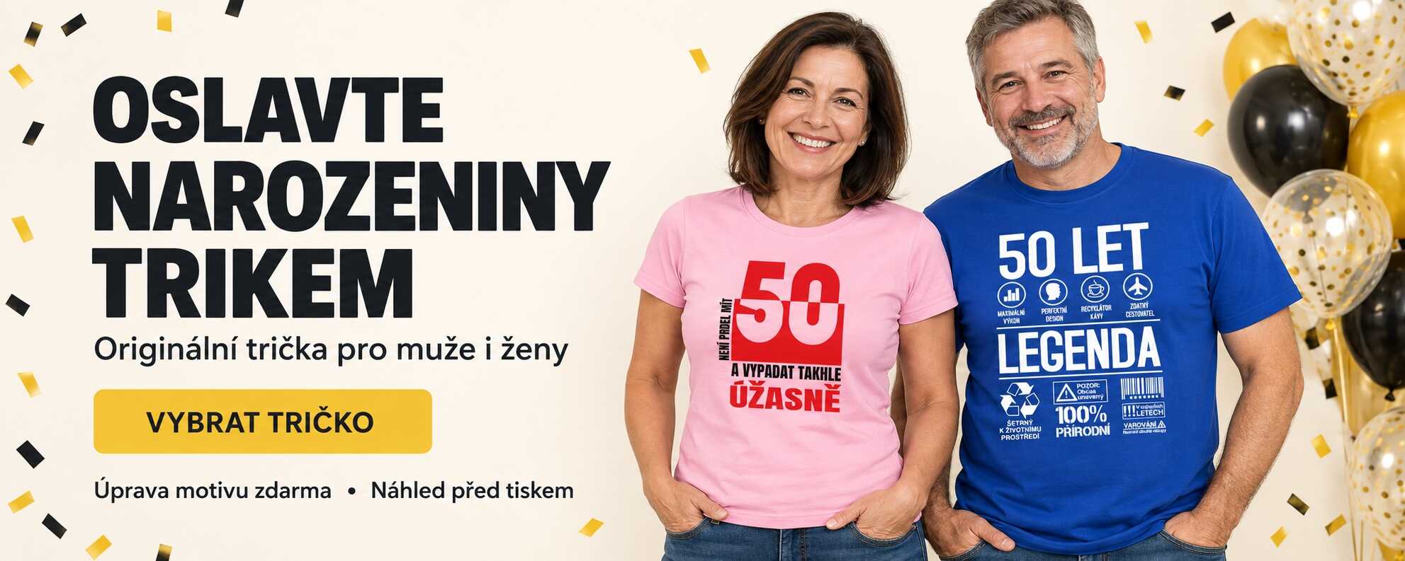 Narozeninová trička