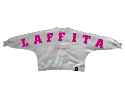 Mikina LAFFITA cropped stone