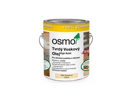 Tvrdý voskový olej ORIGINAL 3 l mat 3062 + Dárek zdarma