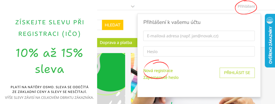 Sleva Osmo při registraci IČ