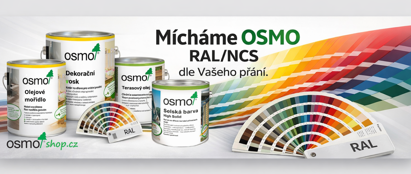 Míchání OSMO do odstínů RAL a NCS