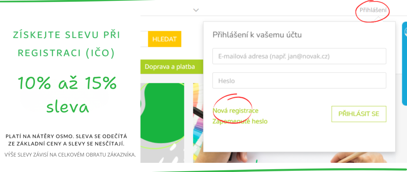 Sleva Osmo při registraci IČ