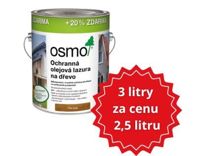 3 litry za cenu 2,5 litru ikona 706 dub