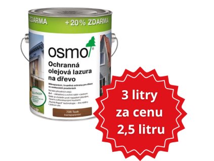 3 litry za cenu 2,5 litru ikona 708 teak