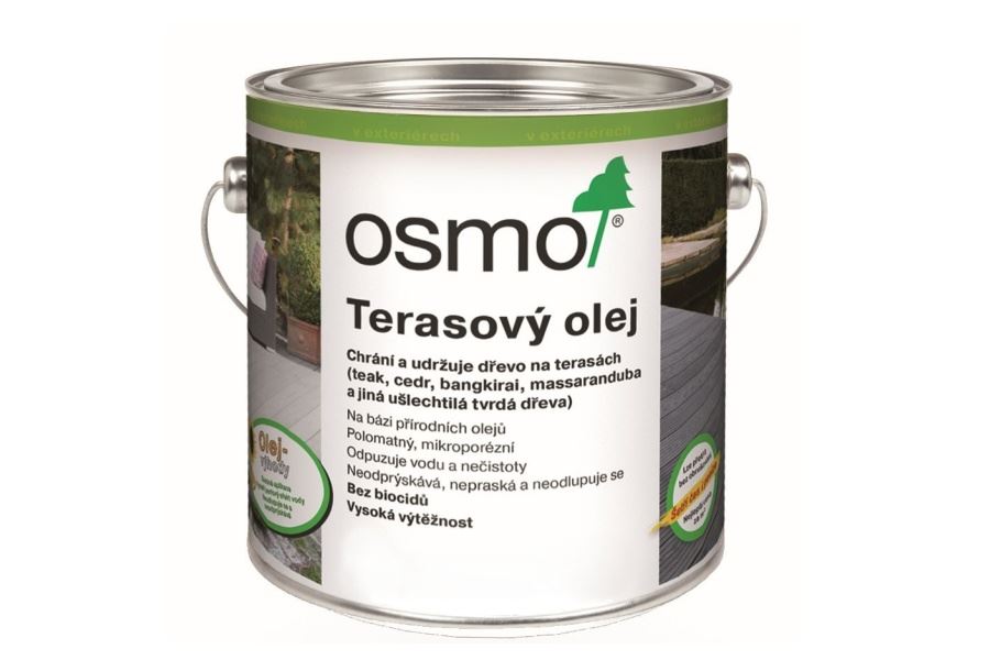 OSMO Terasový olej Odstín: 019 šedý, Velikost balení: 2,50 l