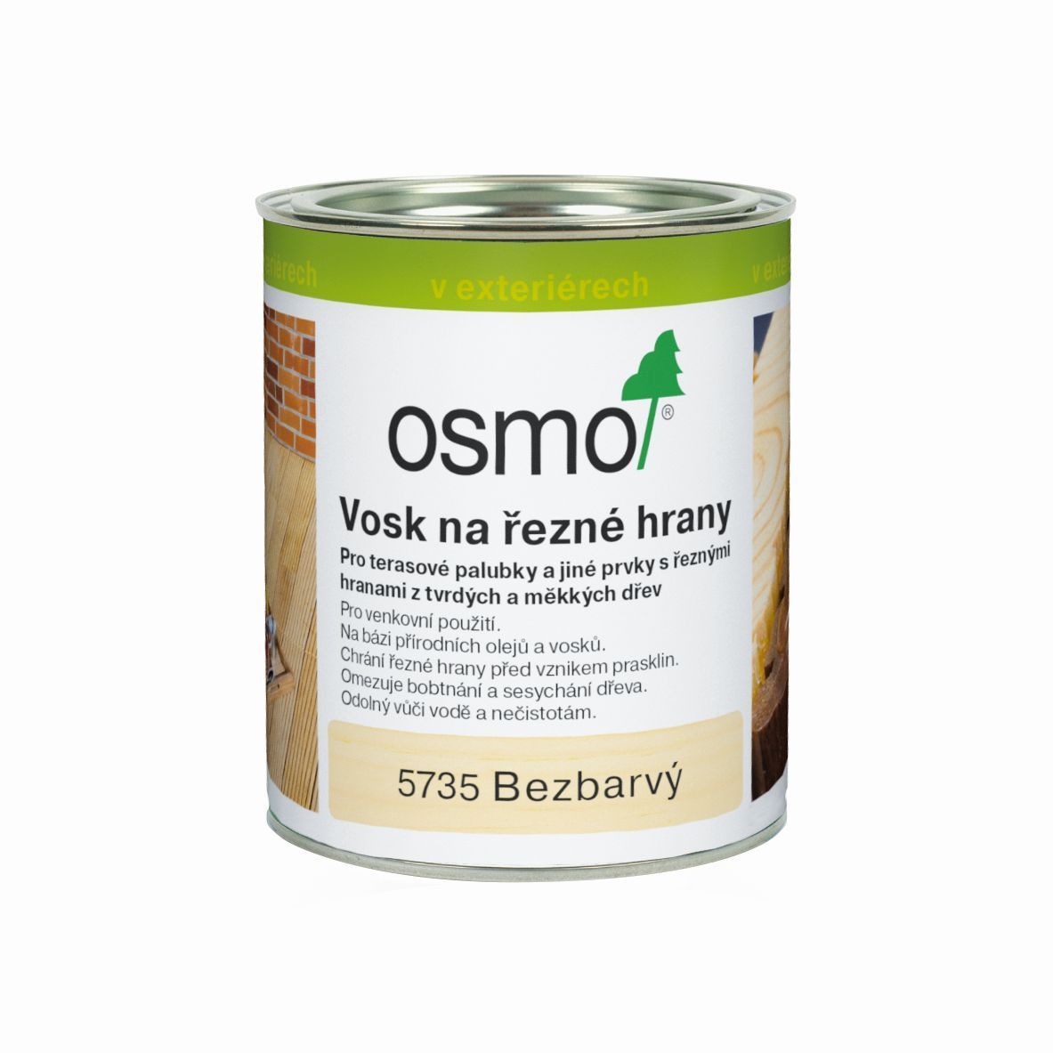 OSMO Vosk na řezné a čelní hrany 5735 Velikost balení: 0,375 l