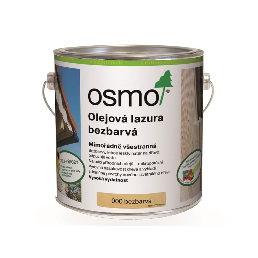 OSMO Olejová lazura bezbarvá 000 Velikost balení: 0,75 l