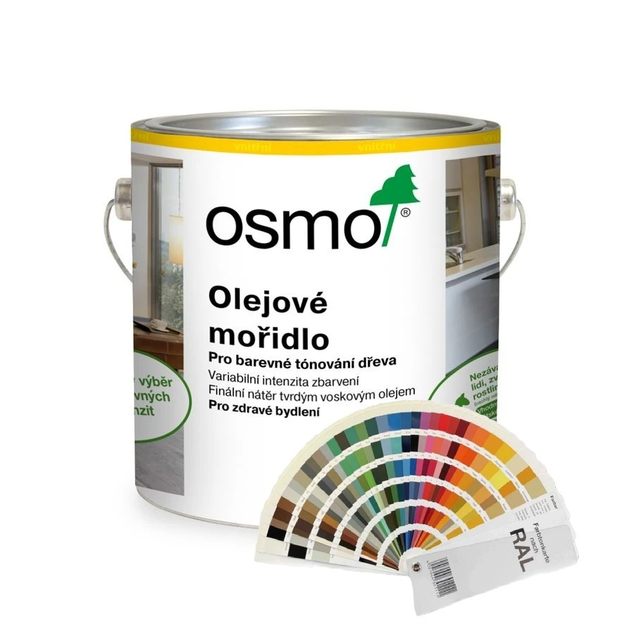 OSMO Olejové mořidlo dle RAL Odstín: RAL 1018 Zinková žlutá, Velikost balení: 0,125 l