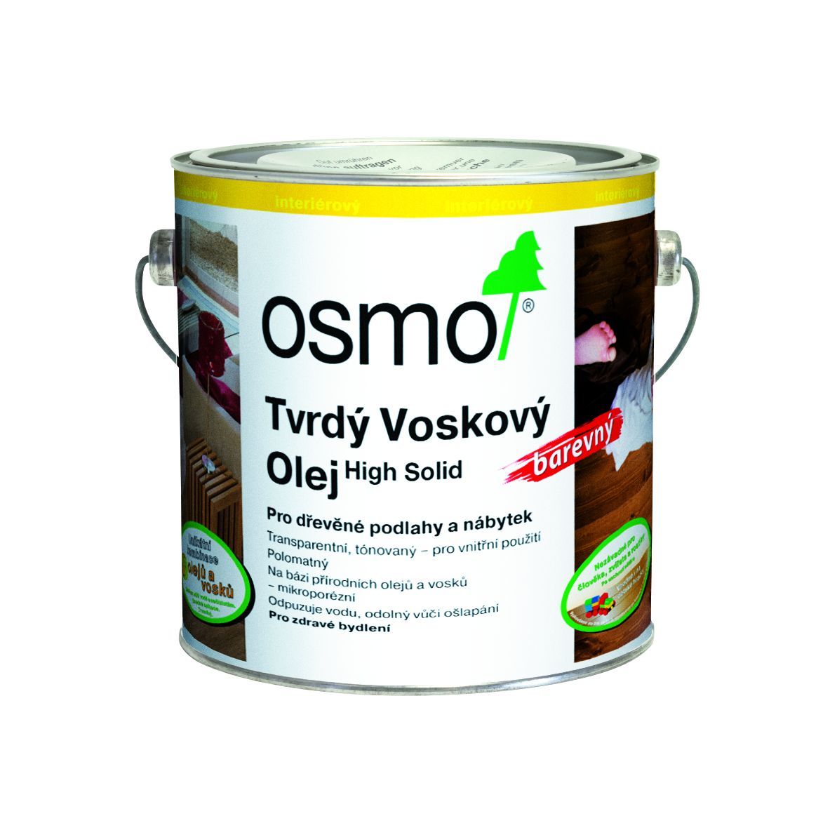 OSMO Tvrdý voskový olej barevný Odstín: 3040 transparentně bílý, Velikost balení: 0,125 l