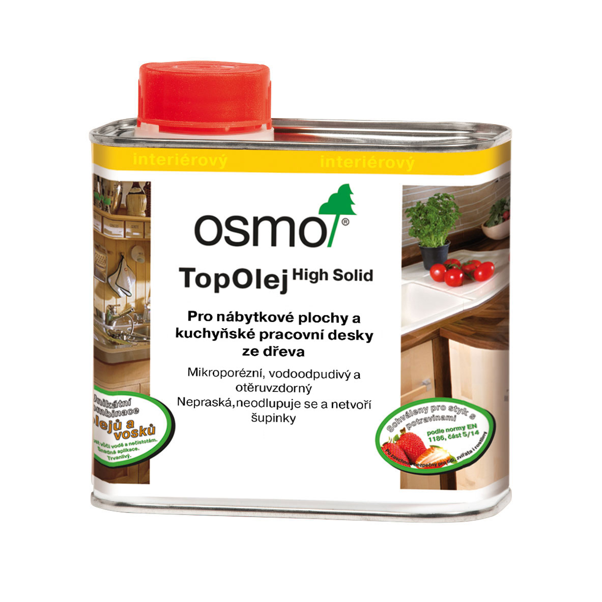 Fotografie OSMO Top olej na kuchyňské desky Velikost balení: 0,50 l, Odstín: 3038 terra