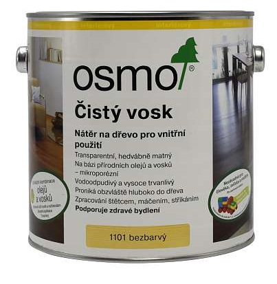 Fotografie OSMO Čistý vosk pro exotické dřeviny Velikost balení: 25,00 l, Odstín: 1101 bezbarvý