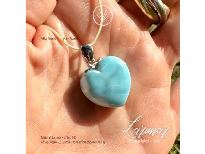 Larimar srdce