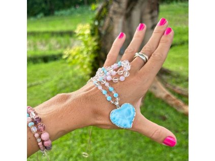 Larimar náhrdelník 1