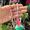 Japa mala - meditace (Larimar, Rhodonit)