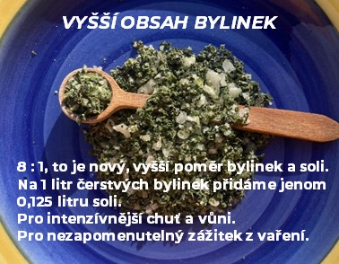 Vyšší obsah bylinky