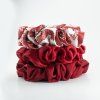 Scrunchie  Severské Vánoce Červené  Satin