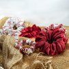 Scrunchie  Vánoce Stromeček  Satin